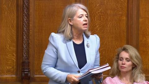Harriett Baldwin MP speaking in the House of Commons