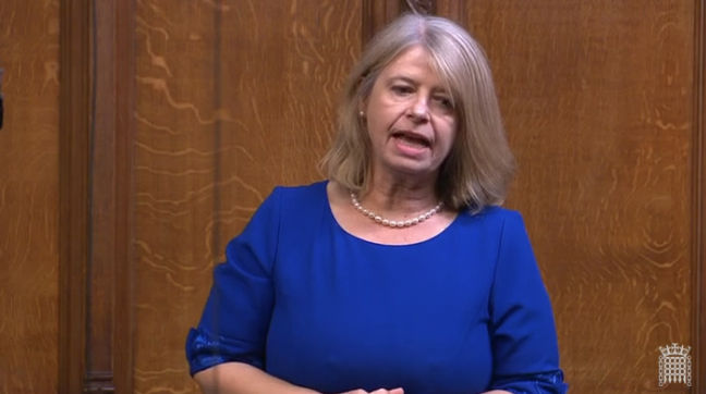 Harriett Baldwin MP speaking in the House of Commons