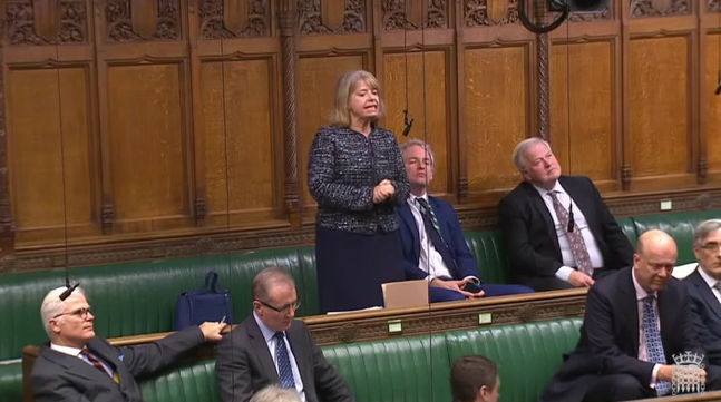 Harriett Baldwin MP speaking in the House of Commons