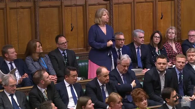 Harriett Baldwin MP speaking in the House of Commons