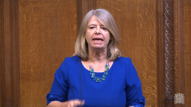 Harriett Baldwin MP speaking in the House of Commons