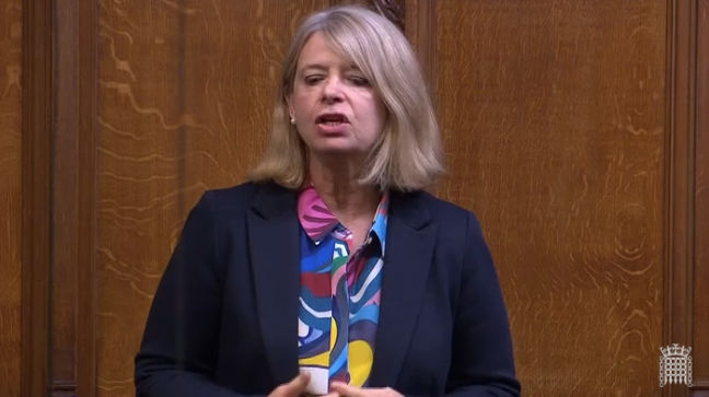 Harriett Baldwin MP speaking in the House of Commons