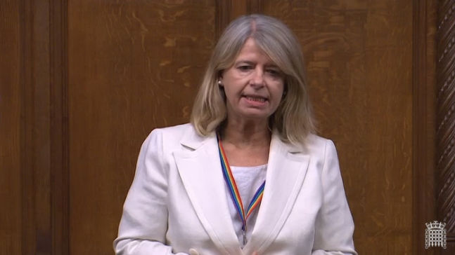 Harriett Baldwin MP speaking in the House of Commons