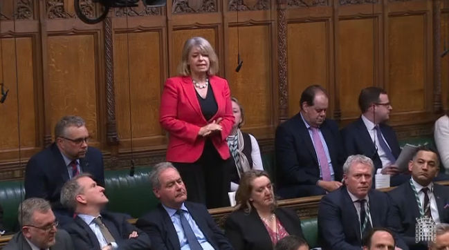 Harriett Baldwin MP speaking in the House of Commons