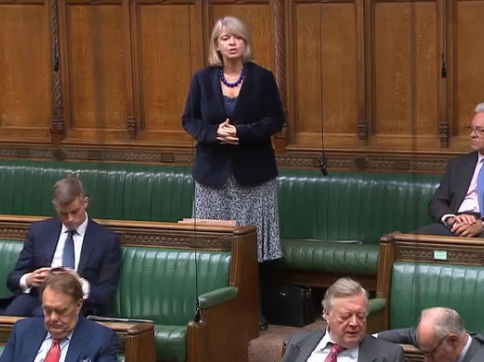 Harriett Baldwin MP speaking in the House of Commons