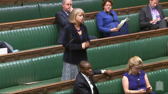 Harriett Baldwin MP speaking in the House of Commons