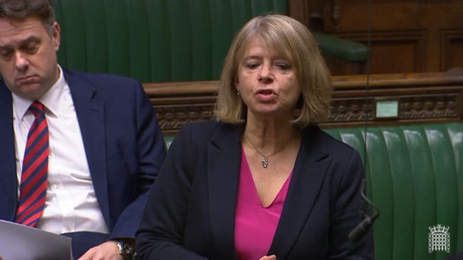 Harriett Baldwin MP speaking in the House of Commons