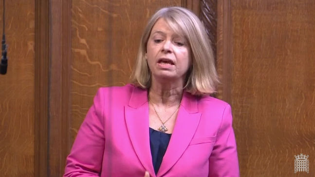 Harriett Baldwin MP speaking in the House of Commons