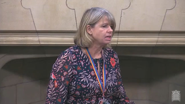 Harriett Baldwin MP speaking in Westminster Hall