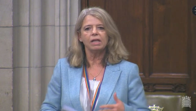 Harriett Baldwin MP speaking in Westminster Hall
