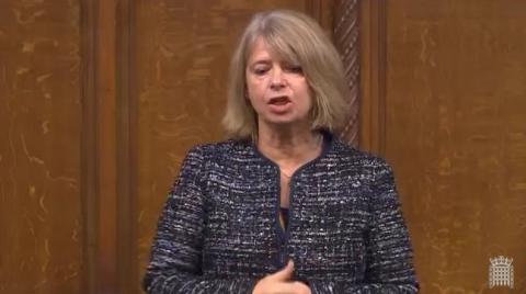 Harriett Baldwin MP speaking in the House of Commons