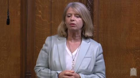 Harriett Baldwin MP speaking in the House of Commons