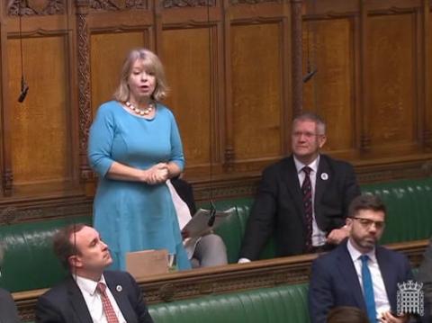 Harriett Baldwin MP speaking in the House of Commons