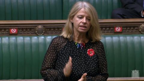Harriett Baldwin MP speaking in the House of Commons