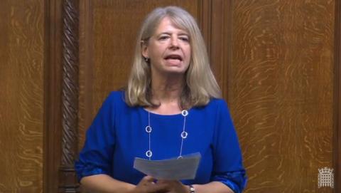 Harriett Baldwin MP speaking in the House of Commons