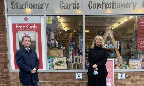 Harriett Baldwin joins Malvern’s Mayor to support Small Business Saturday