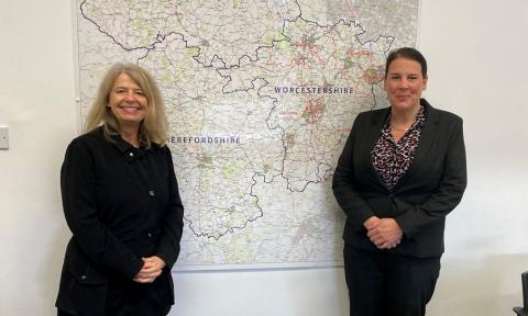 Harriett Baldwin MP meeting with West Mercia Police Chief Constable Pippa Mills.