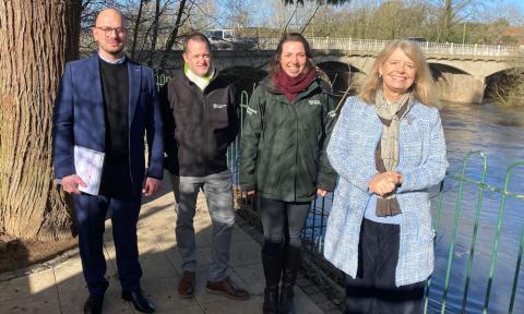 Walking the new flood defence plan route