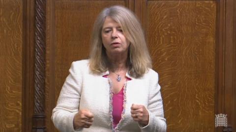 Harriett Baldwin MP speaking in the House of Commons