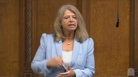 Harriett Baldwin MP speaking in the House of Commons