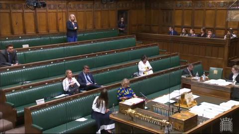 Harriett Baldwin MP speaking in the House of Commons