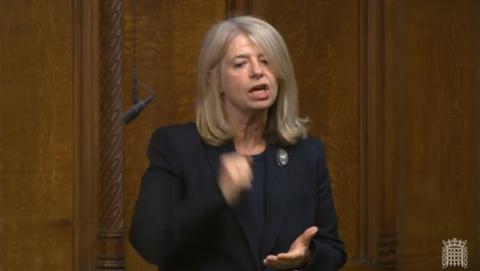 Harriett Baldwin MP speaking in the House of Commons