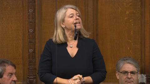 Harriett Baldwin MP speaking in the House of Commons