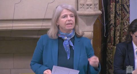 Harriett Baldwin MP speaking in Westminster Hall