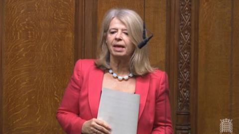 Harriett Baldwin MP speaking in the House of Commons