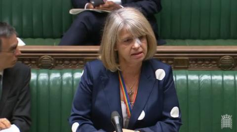 Harriett Baldwin MP speaking in the House of Commons