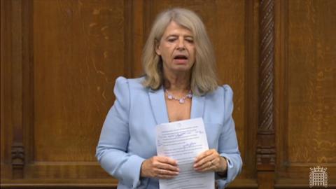 Harriett Baldwin MP speaking in the House of Commons