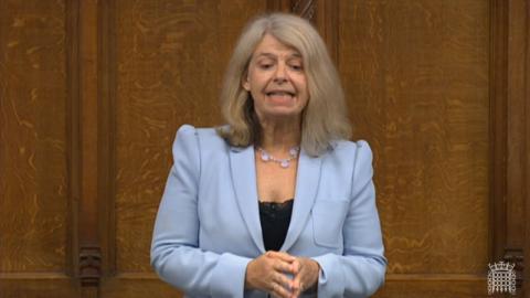 Harriett Baldwin MP speaking in the House of Commons