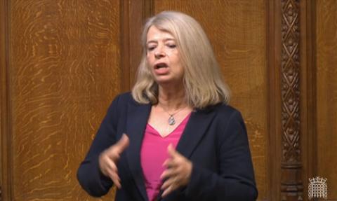 Harriett Baldwin MP speaking in the House of Commons