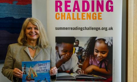 Harriett Baldwin MP promoting the Summer Reading Challenge