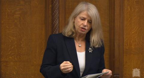 Harriett Baldwin MP speaking in the House of Commons