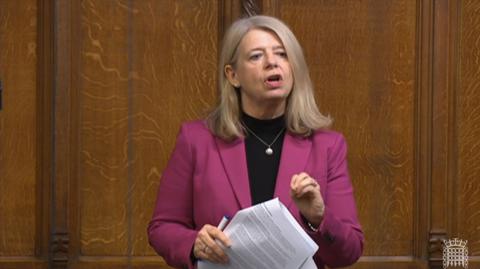 Harriett Baldwin MP speaking in the House of Commons