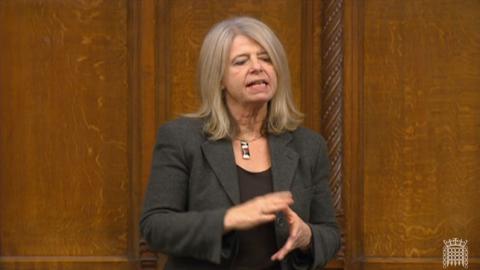 Harriett Baldwin MP speaking in the House of Commons