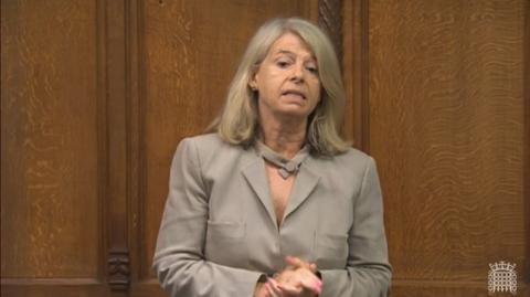 Dame Harriett Baldwin MP speaking in the House of Commons