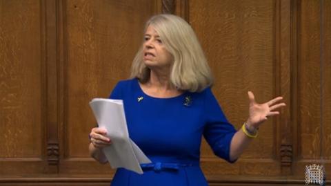 Dame Harriett Baldwin MP speaking in the House of Commons