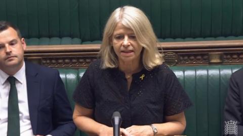 Dame Harriett Baldwin MP speaking in the House of Commons