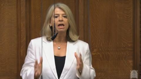 Dame Harriett Baldwin MP speaking in the House of Commons