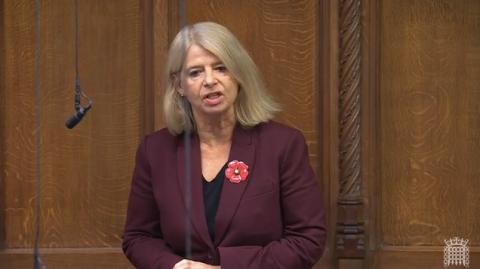 Dame Harriett Baldwin MP speaking in the House of Commons