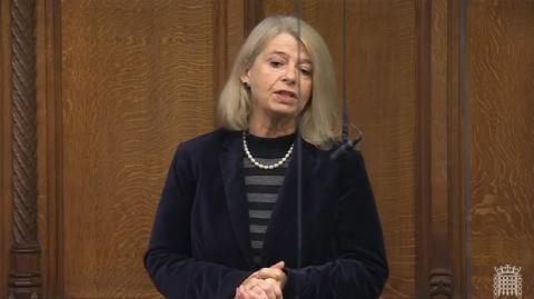 Dame Harriett Baldwin MP speaking in the House of Commons