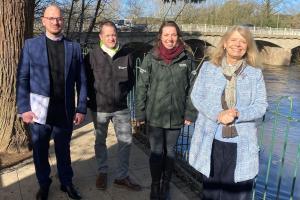 Walking the new flood defence plan route